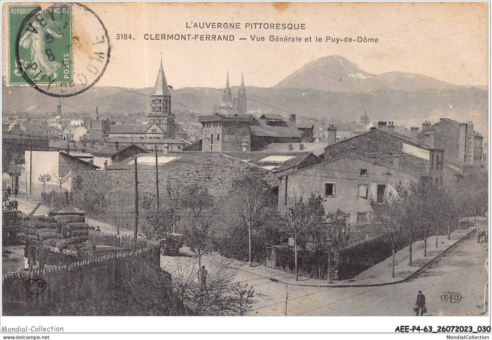 AEEP4-63-0263 - CLERMONT-FERRAND - Vue Générale Et Le Puy-de-dôme  - Clermont Ferrand