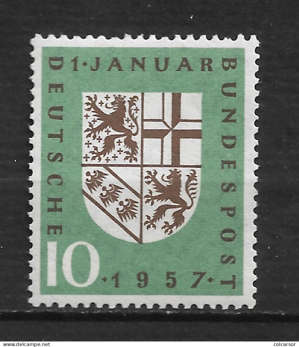 ALLEMAGNE   FÈDÉRALE N°   125 " RATTACHEMENT DE LA SARRE " - Unused Stamps