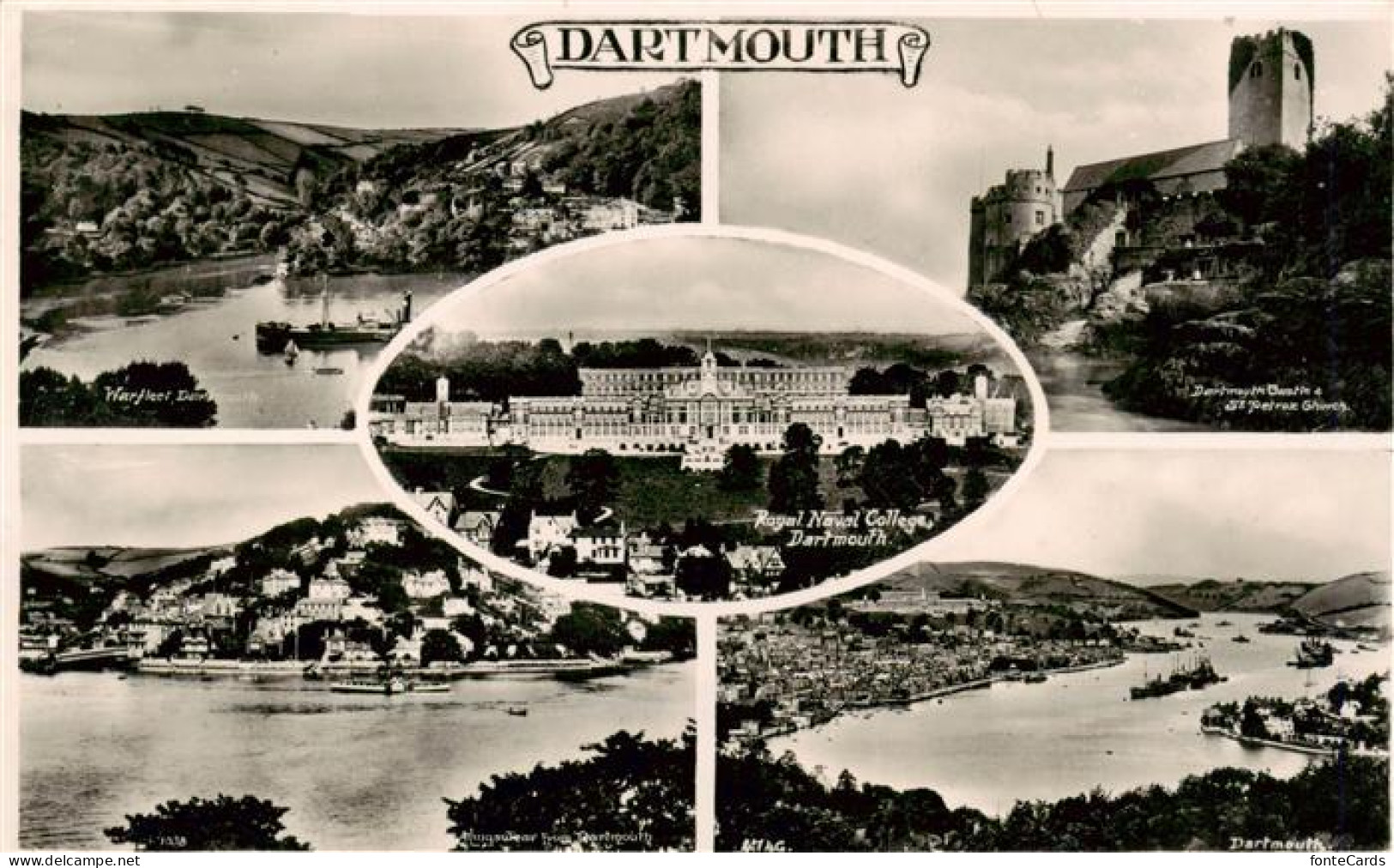 73904021 Dartmouth  UK Warfleeth Royal Naval College Dartmouth Castle And St Pet - Sonstige & Ohne Zuordnung