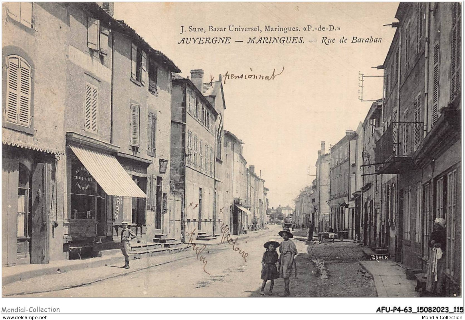 AFUP4-63-0339 - AUVERGNE - MARINGUES - Rue De Baraban - Maringues