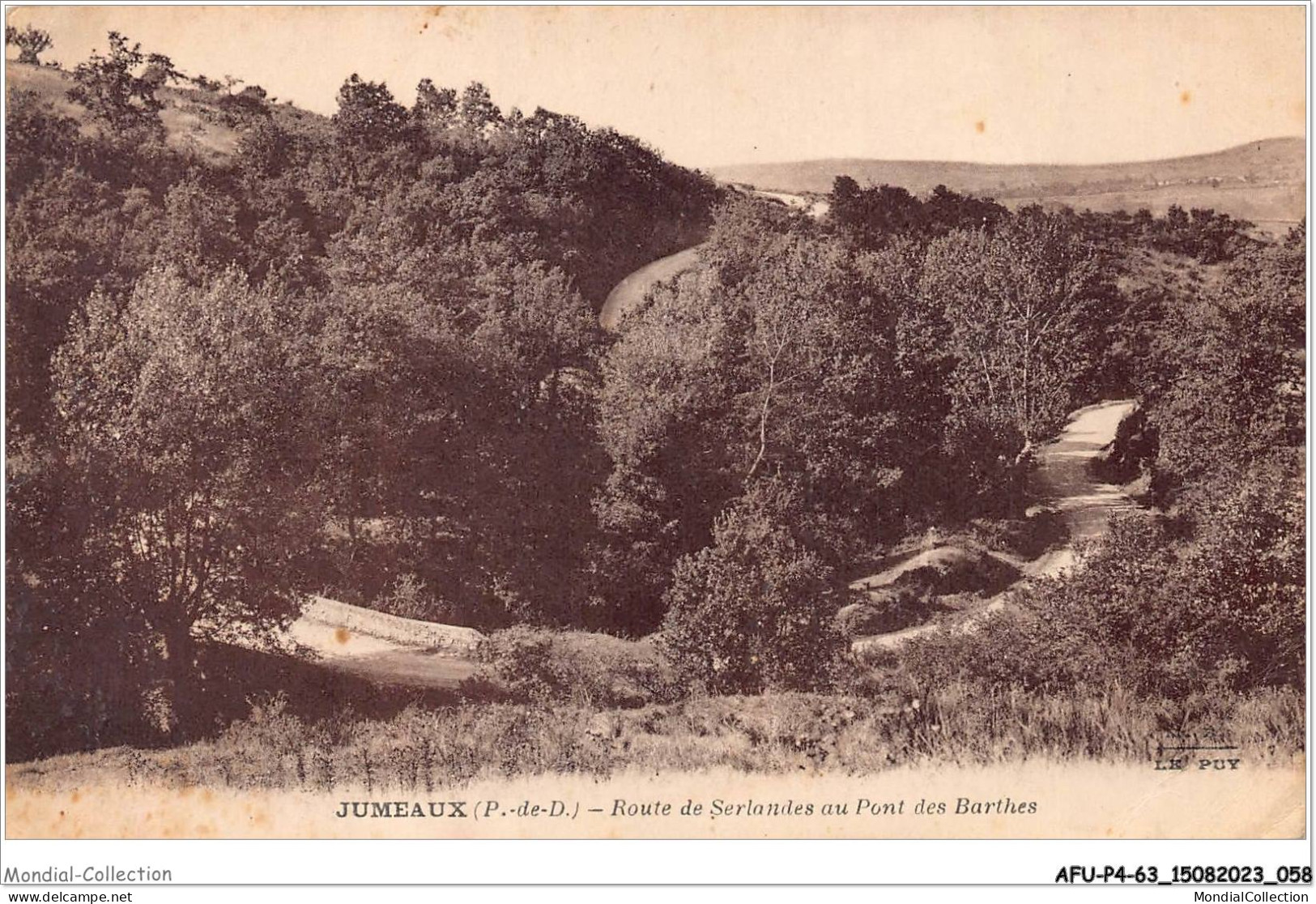 AFUP4-63-0310 - JUMEAUX - Route De Serlandes Au Pont Des Barthes - Issoire