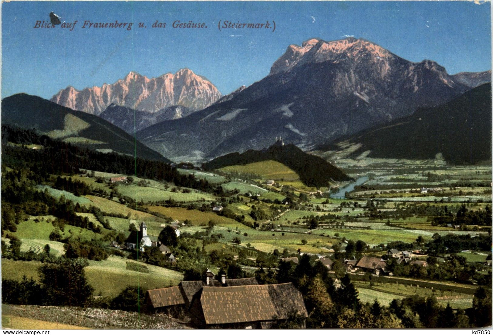 Admont/Steiermark - Admont, Blick Auf Frauenberg U. Das Gesäuse - Admont