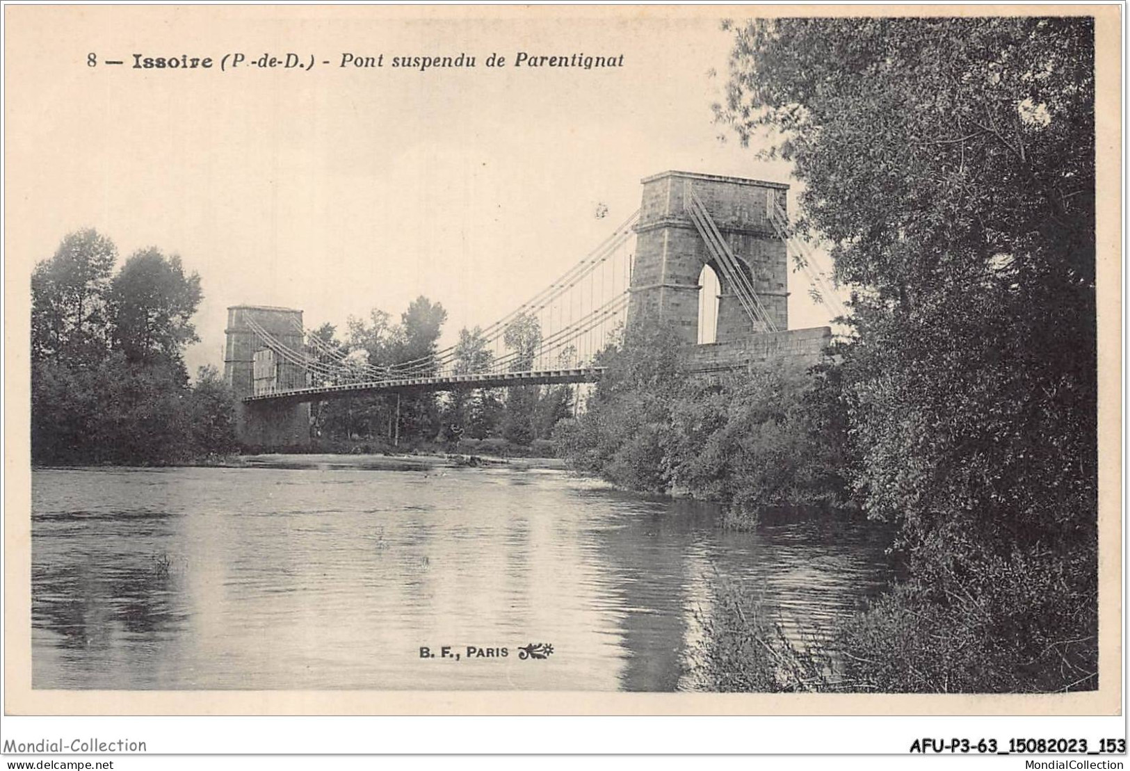 AFUP3-63-0258 - ISSOIRE - Pont Suspendu De Paentignat - Issoire