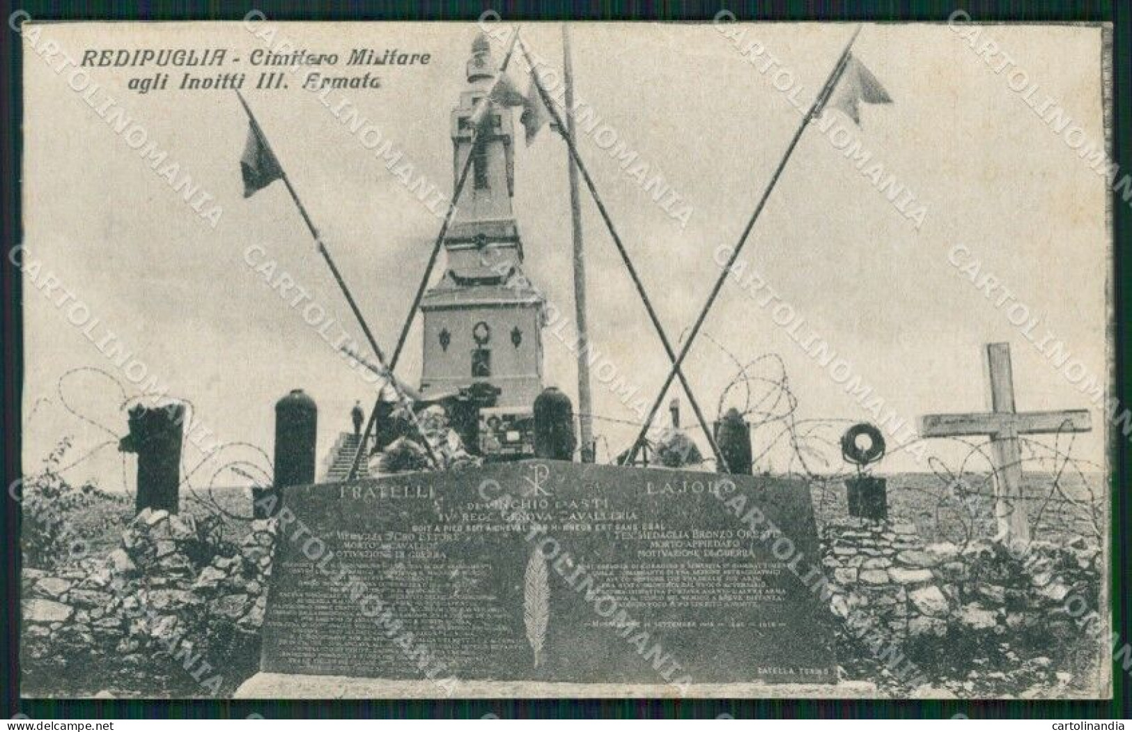 Gorizia Fogliano Redipuglia Cimitero Militari Cartolina KVM1113 - Gorizia