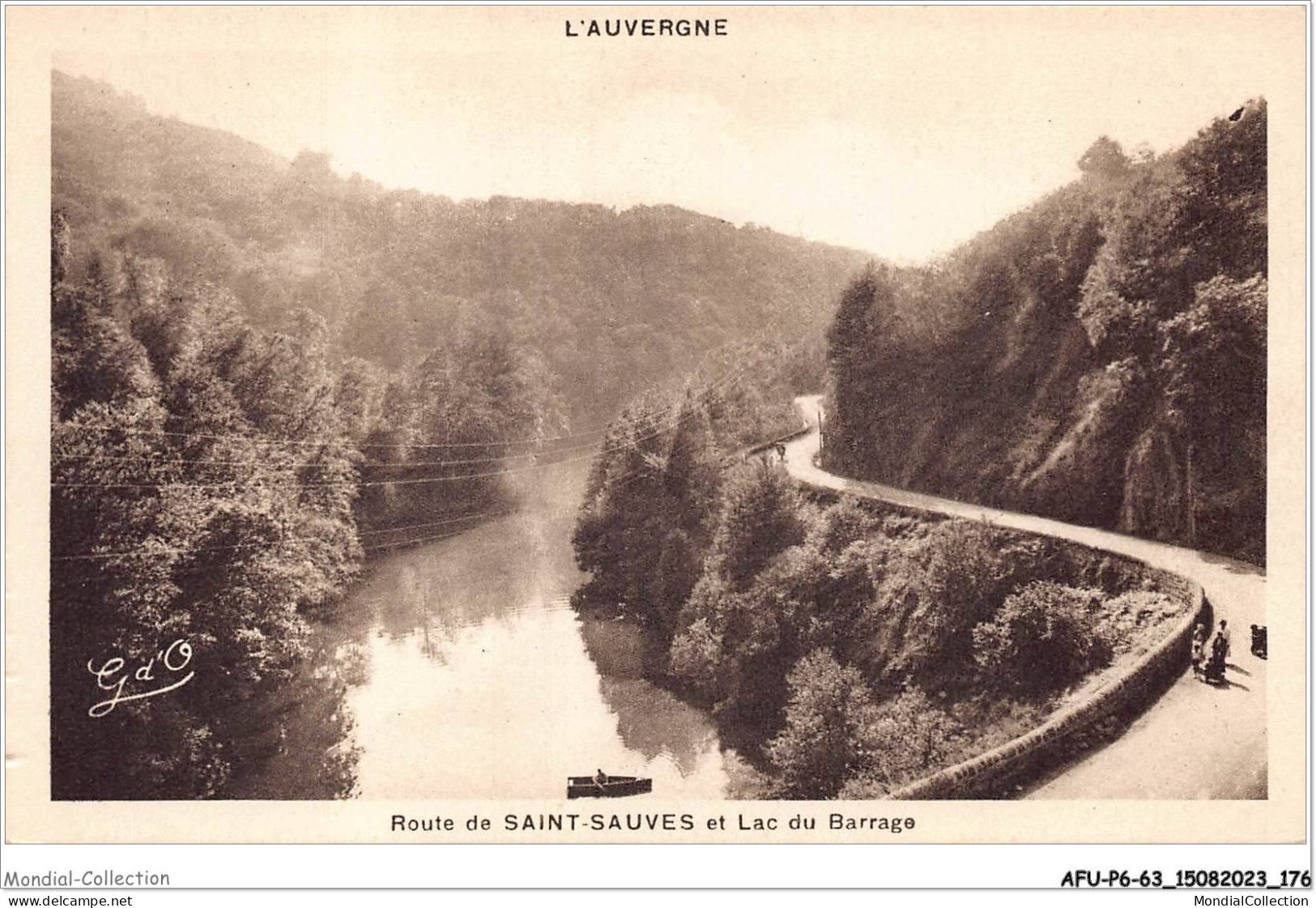 AFUP6-63-0548 - L'AUVERGNE - Route De SAINT-SAUVES Et Lac Du Barrage - Auvergne Types D'Auvergne