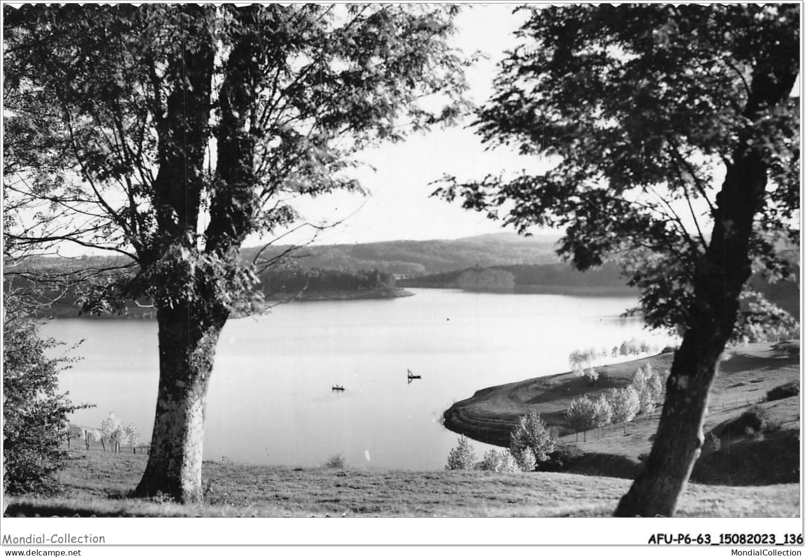 AFUP6-63-0528 - L'AUVERGNE - Saint-Etienne Cantales - Le Lac Du Barrage - Auvergne Types D'Auvergne