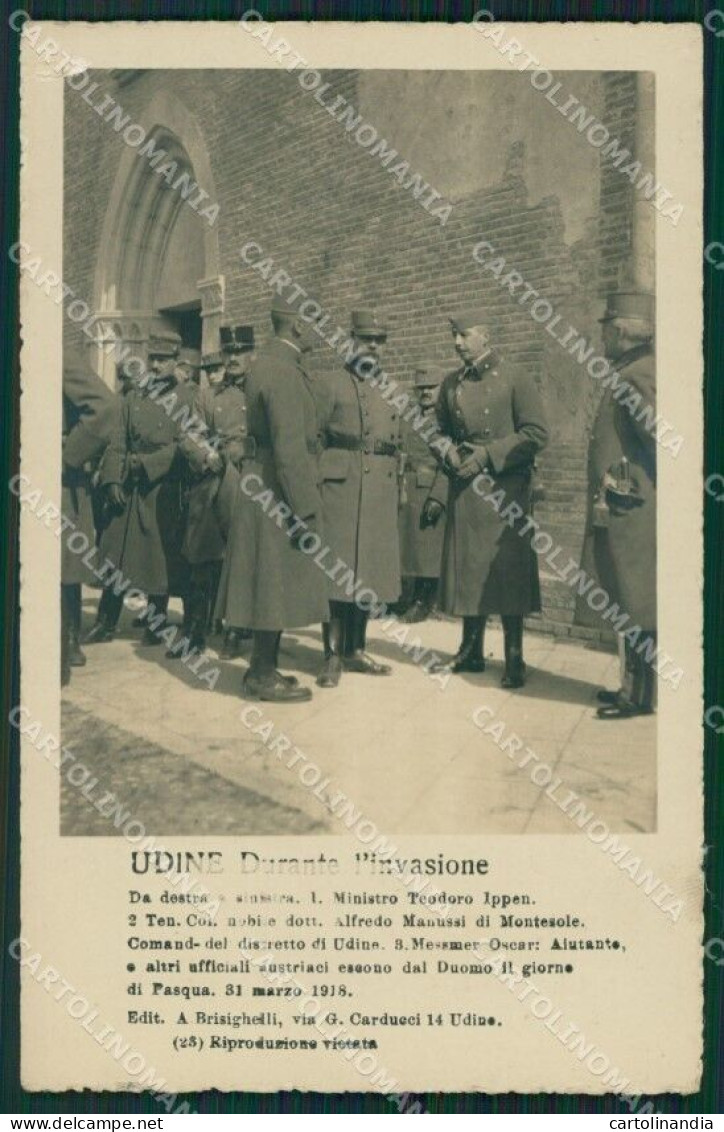 Udine Città ABRASA Militari Foto Cartolina KVM1132 - Udine