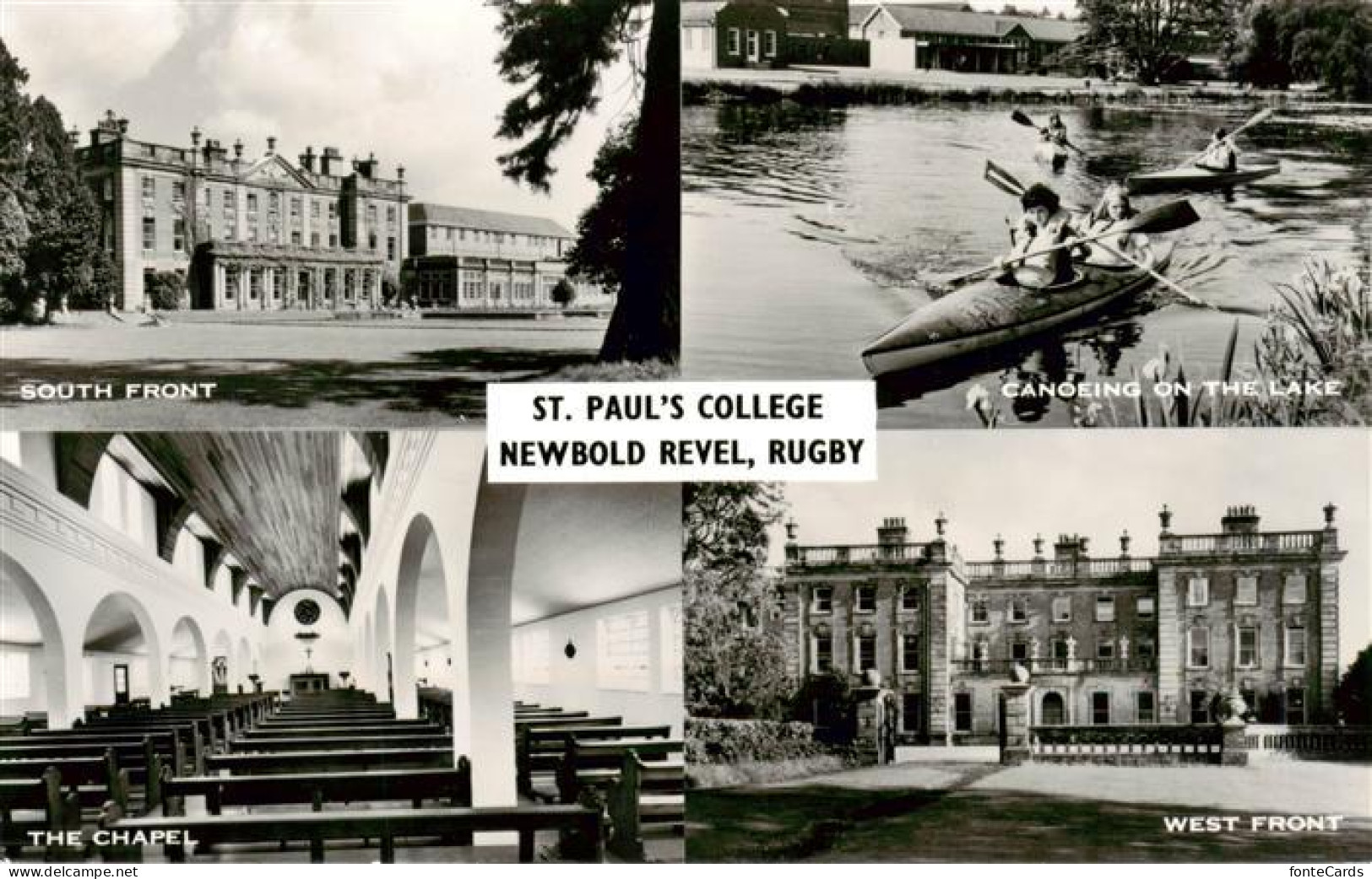 73903761 Rugby  UK South Front St Pauls College Canoeing On The Lake The Chapel  - Otros & Sin Clasificación