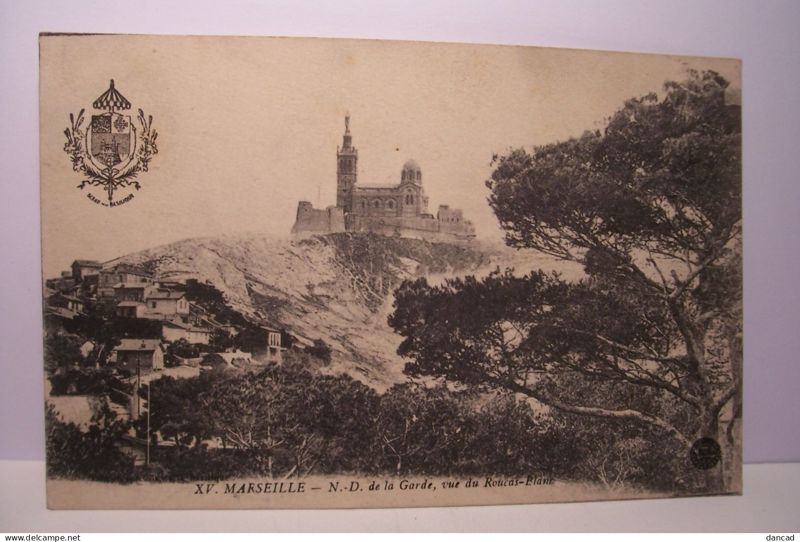 MARSEILLE   - N.D. De La Garde , Vue Du Roucas-Blanc - Notre-Dame De La Garde, Funicular Y Virgen