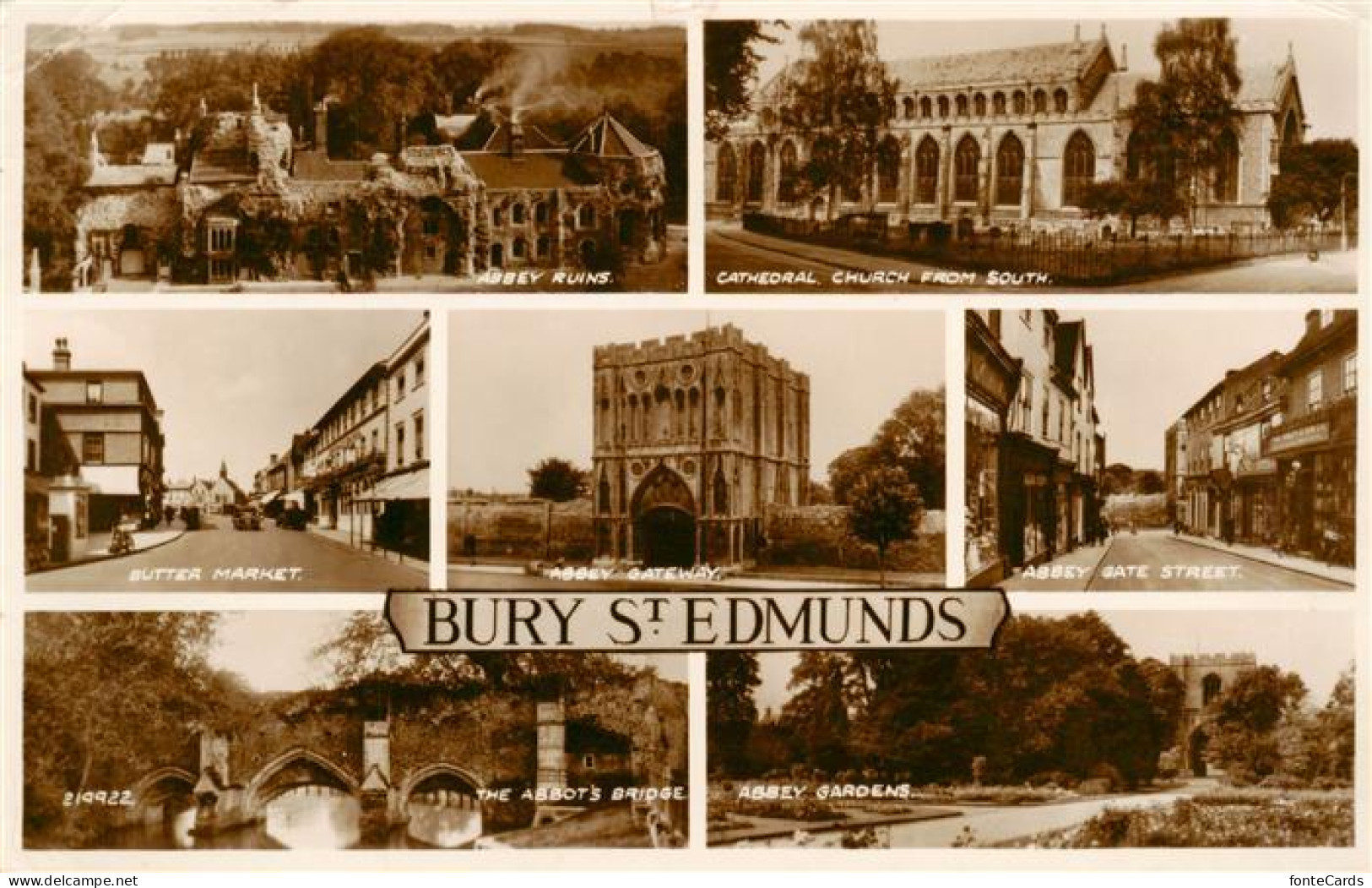 73903760 Bury St Edmunds UK Abbey Ruins Cathedral Buttr Market Abbey Gateway Gat - Andere & Zonder Classificatie
