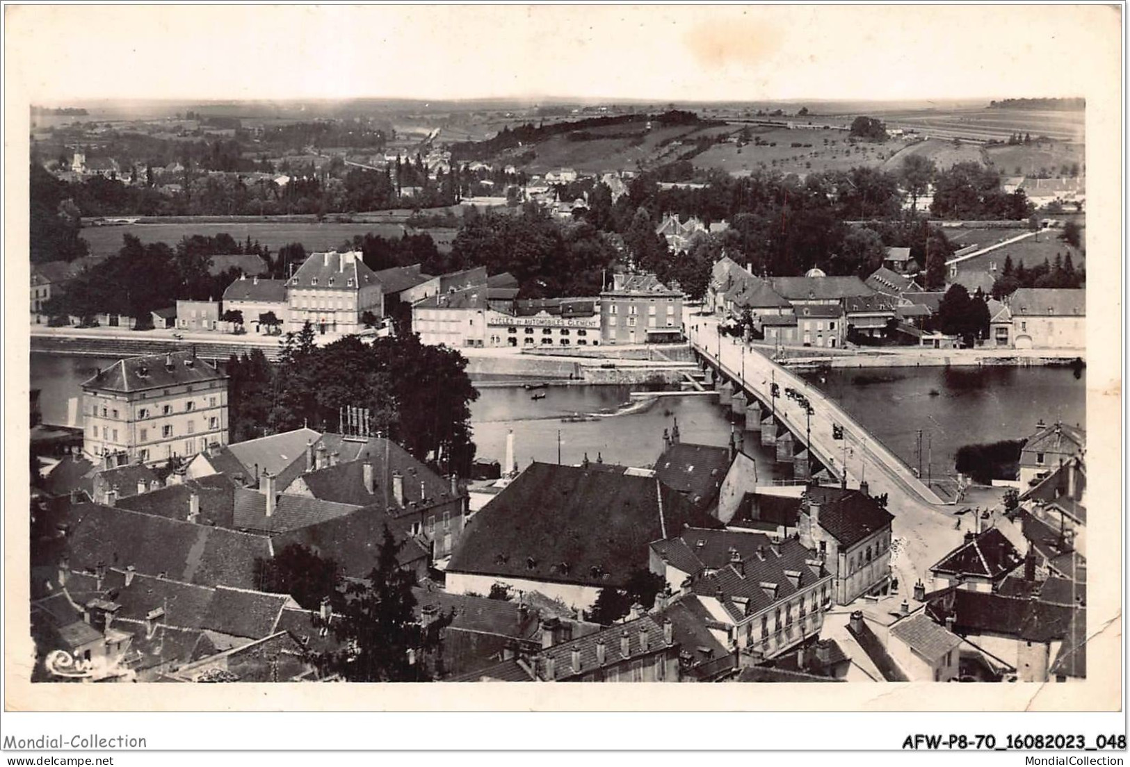 AFWP8-70-0793 - GRAY - Haute-saône - Panorama Du Port Villeneuve Et Chaussée D'arc - Gray