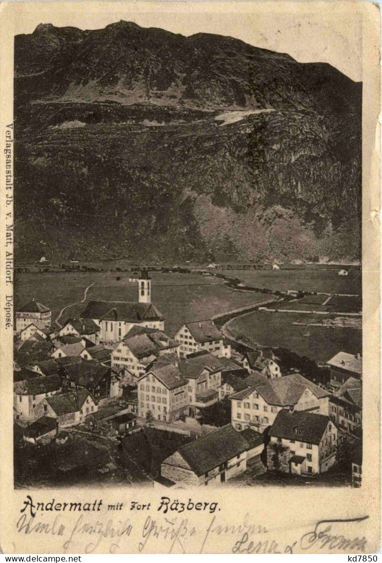 Andermatt Mit Fort Räzberg - Andermatt