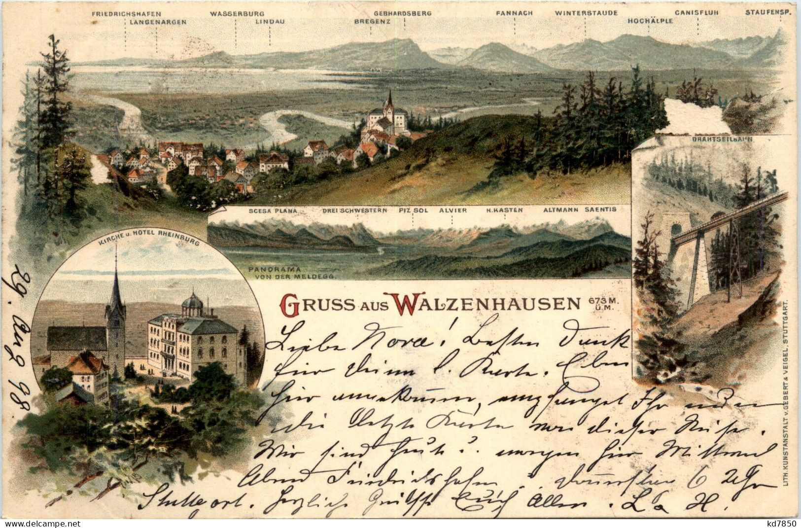 Gruss Aus Walzenhausen - Litho - Walzenhausen