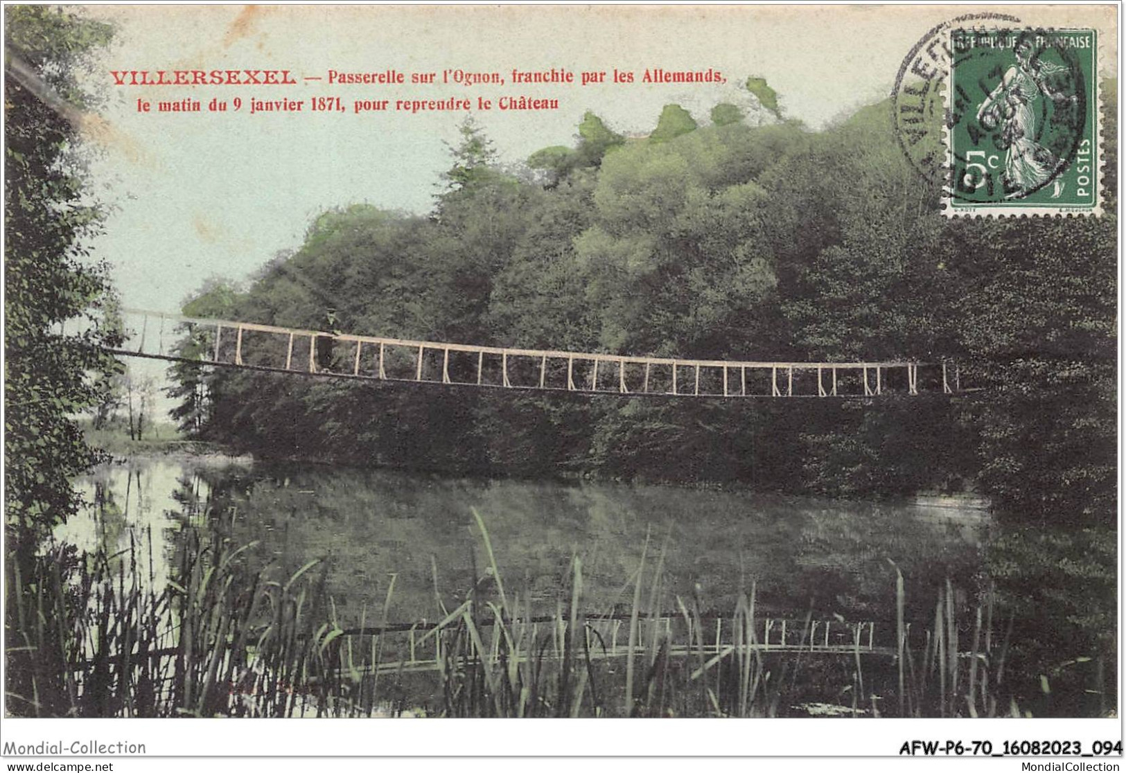 AFWP6-70-0592 - VILLERSEXEL - Passerelle Sur L'ognon - Franchie Par Les Allemands - Villersexel