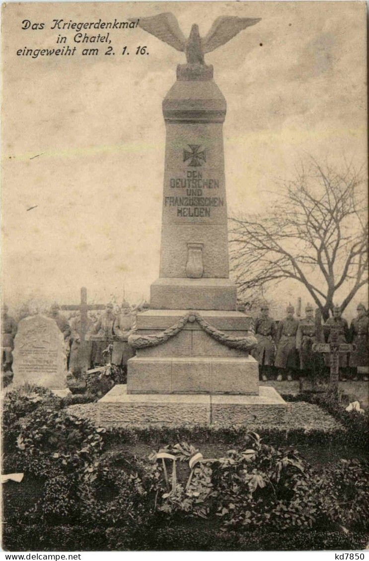 Das Kriegerdenkmal In Chatel - Monumentos A Los Caídos