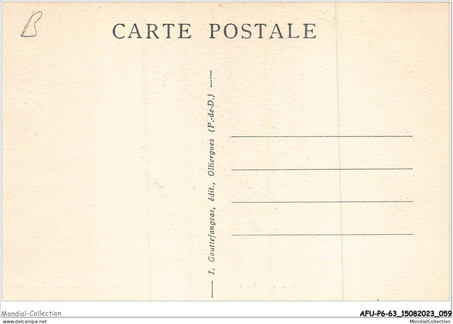 AFUP6-63-0489 - SAINT-NECTAIRE - Etablissement Thermal - Saint Nectaire