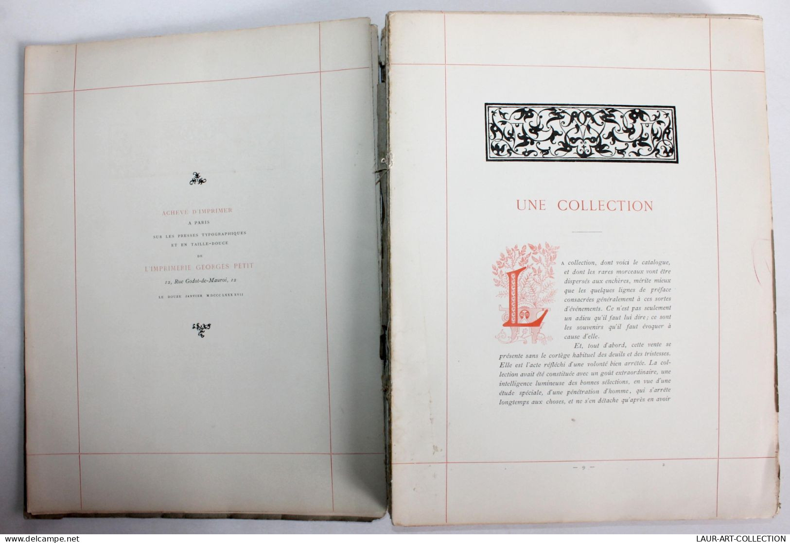 CATALOGUE TABLEAUX MODERNE AQUARELLE SCULPURE 1897 EXEMPLAIRE DU PRESIDENT FRANCAIS / ANCIEN LIVRE ART XIXe (0603.1) - Kunst