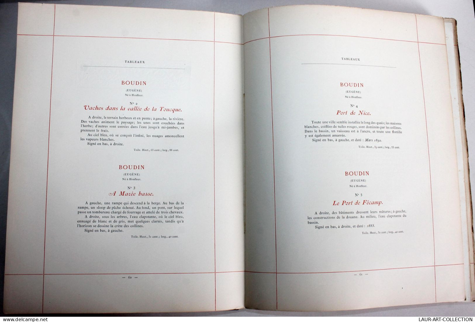 CATALOGUE TABLEAUX MODERNE AQUARELLE SCULPURE 1897 EXEMPLAIRE DU PRESIDENT FRANCAIS / ANCIEN LIVRE ART XIXe (0603.1) - Art