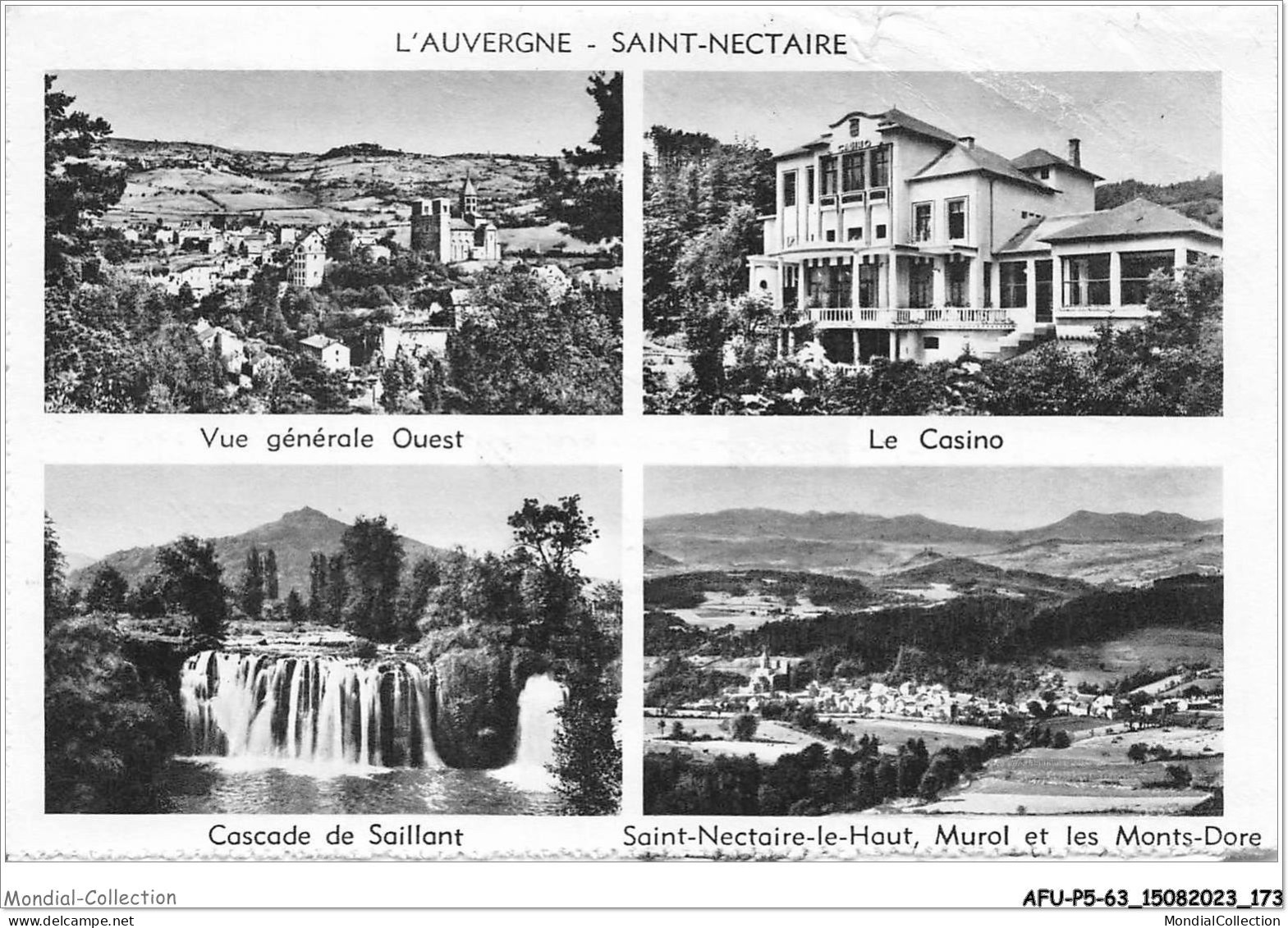 AFUP5-63-0450 - SAINT-NECTAIRE - L'eglise - Couronnant Le Mont Cornadore - Saint Nectaire