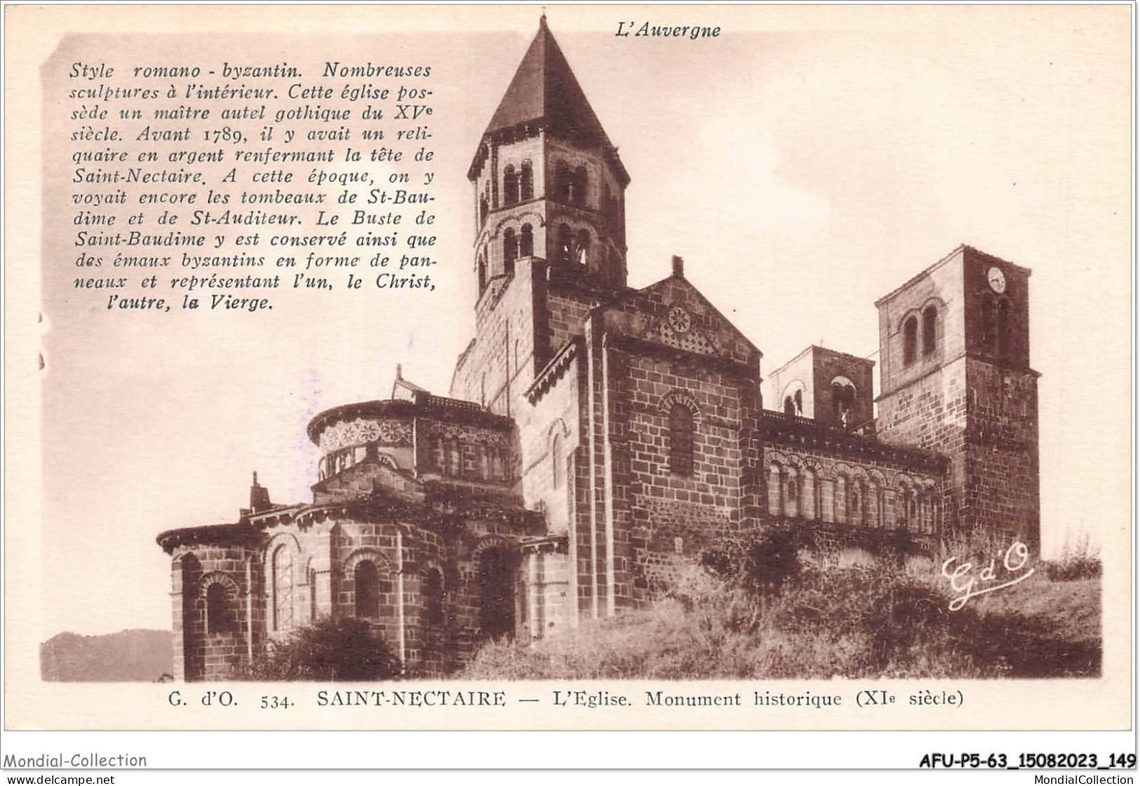 AFUP5-63-0438 - SAINT-NECTAIRE - L'eglise - Monument Historique - Saint Nectaire