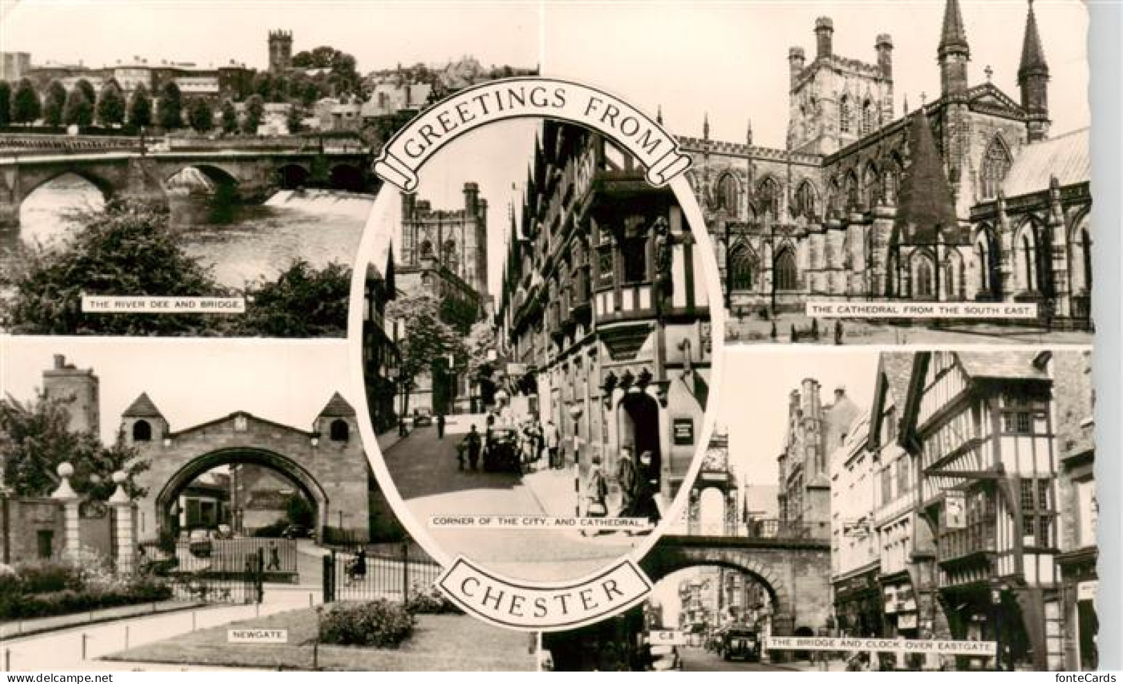 73903718 Chester  Cheshire UK The River Dee Newgate Corner And Cathedral The Bri - Otros & Sin Clasificación