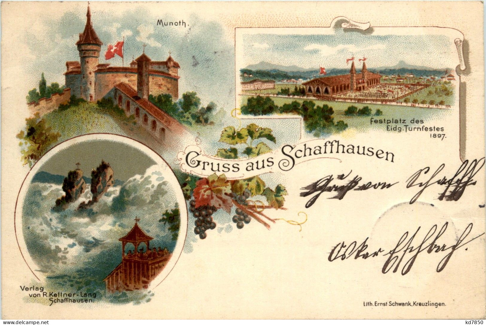 Gruss Aus Schaffhausen - Litho - Schaffhouse