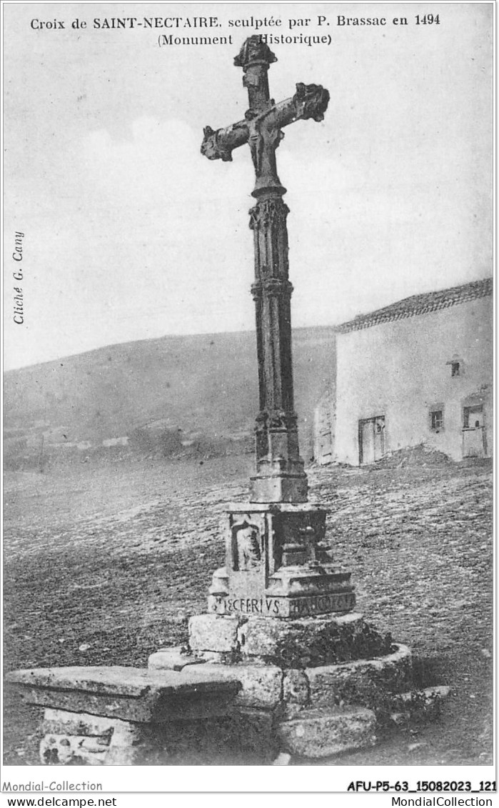 AFUP5-63-0424 - Croix De SAINT-NECTAIRE - Sculptee Par P. BRASSAC En 1494 - Saint Nectaire