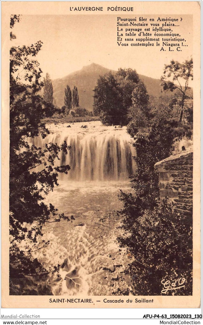 AFUP4-63-0347 - SAINT-NECTAIRE - Cascade Du Saillant - Saint Nectaire