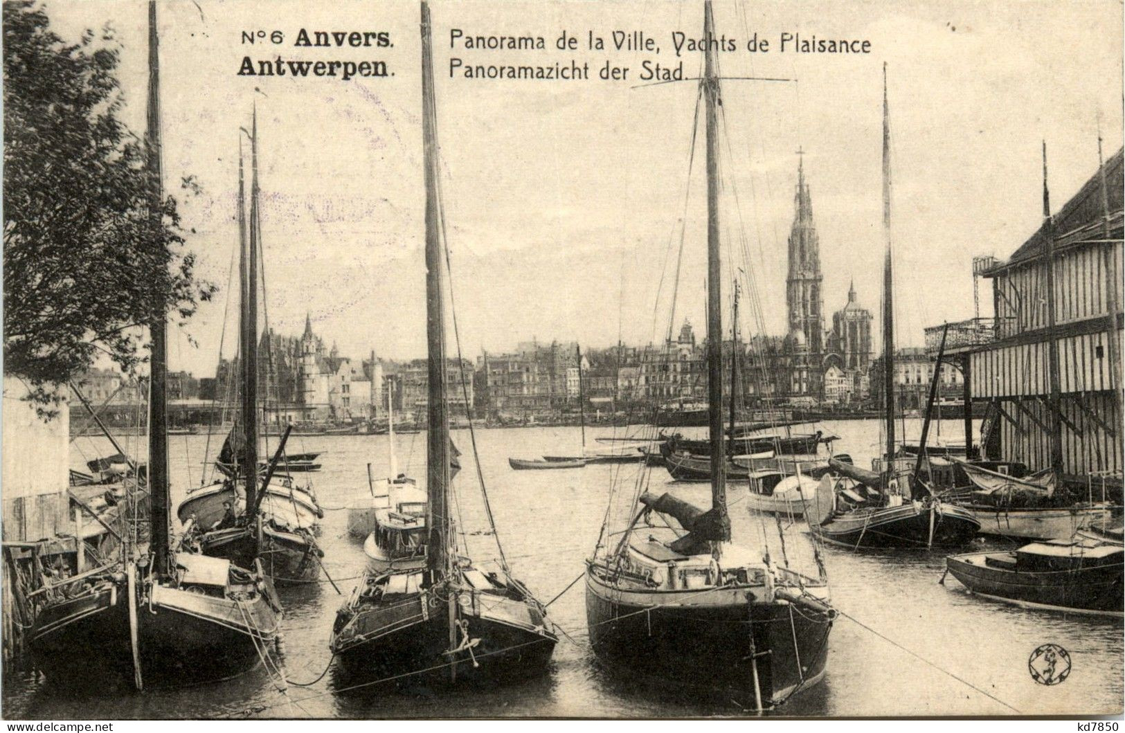 Antwerpen - Panoramazicht Der Stad - Feldpost - Antwerpen