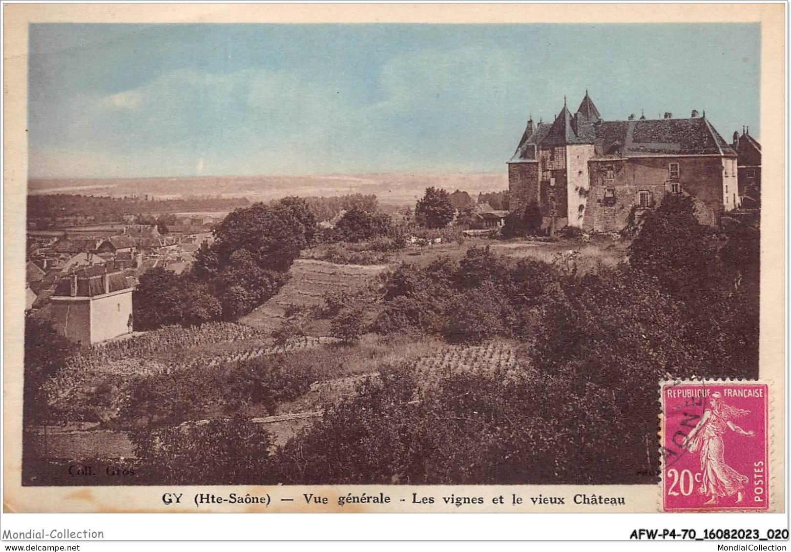 AFWP4-70-0313 - GY - Haute-saône - Vue Générale - Les Vignes Et Le Vieux Château - Gy