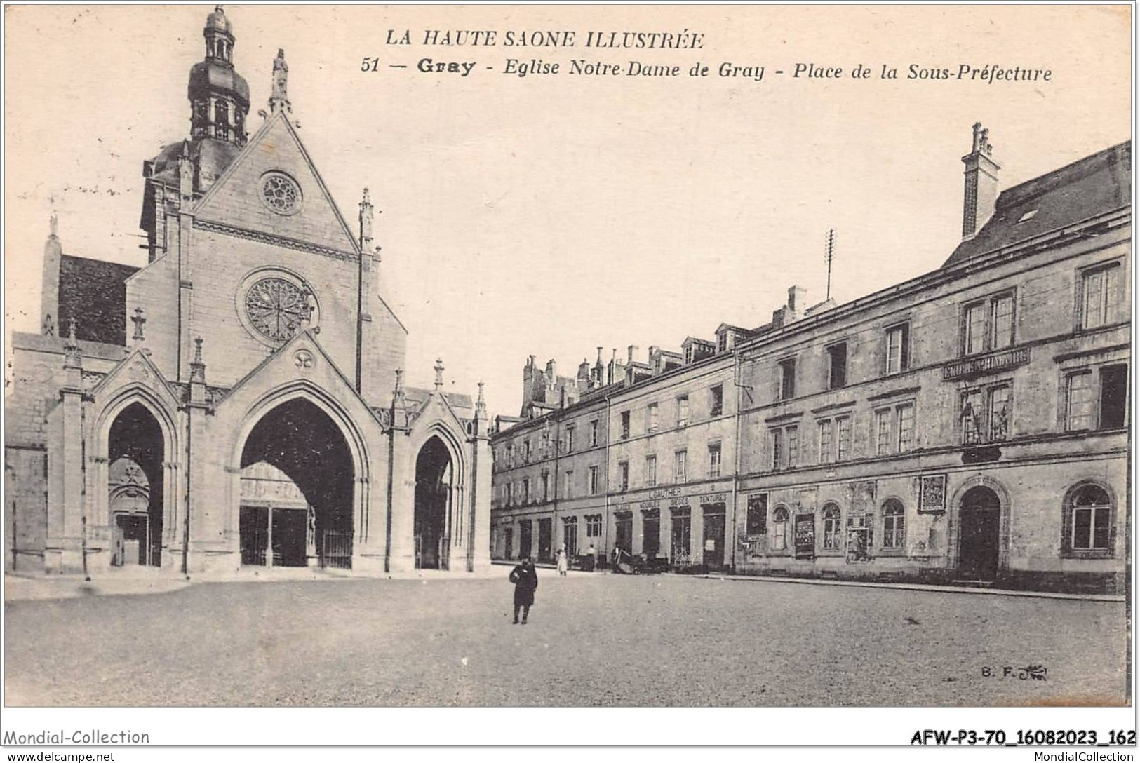 AFWP3-70-0267 - La Haute-saône Illustrée - GRAY - église Notre-dame De Gray - Place De La Sous-préfecture - Gray