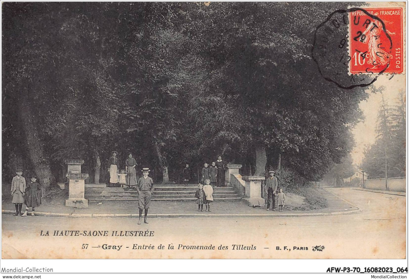 AFWP3-70-0218 - Haute-saône Illustrée - GRAY - Entrée De La Promenade Des Tilleuls - Gray