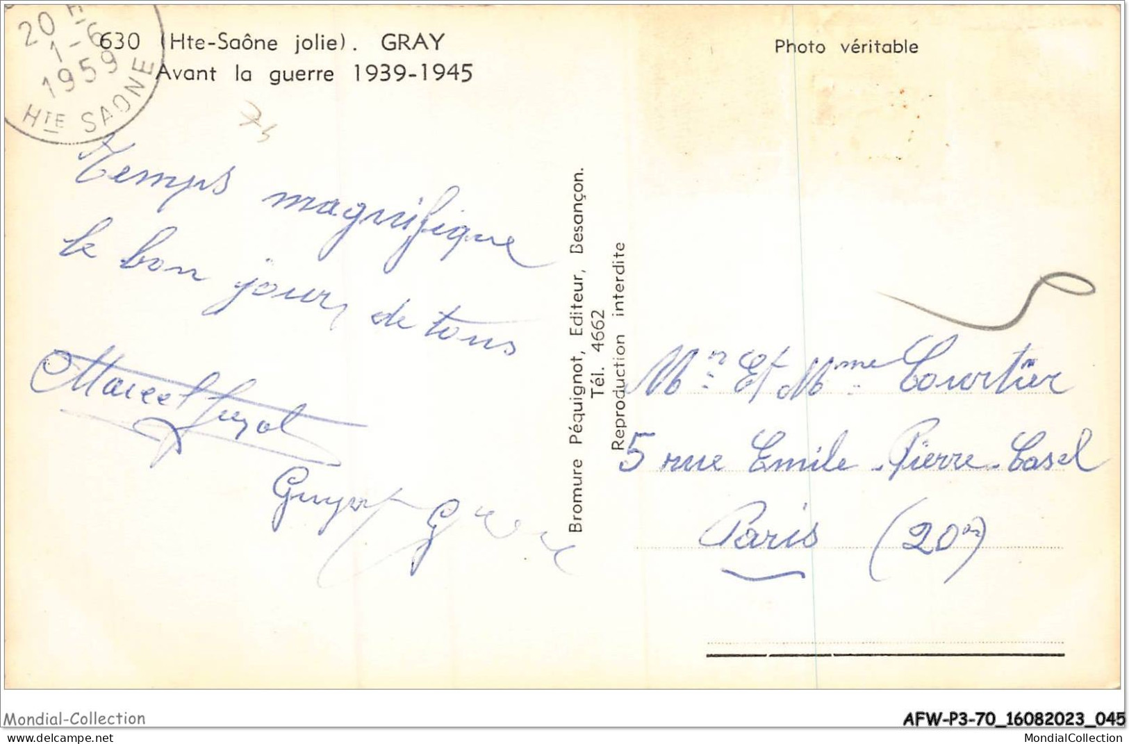 AFWP3-70-0208 - Haute-saône Jolie - GRAY - Avant La Guerre 1939-1945 - Gray