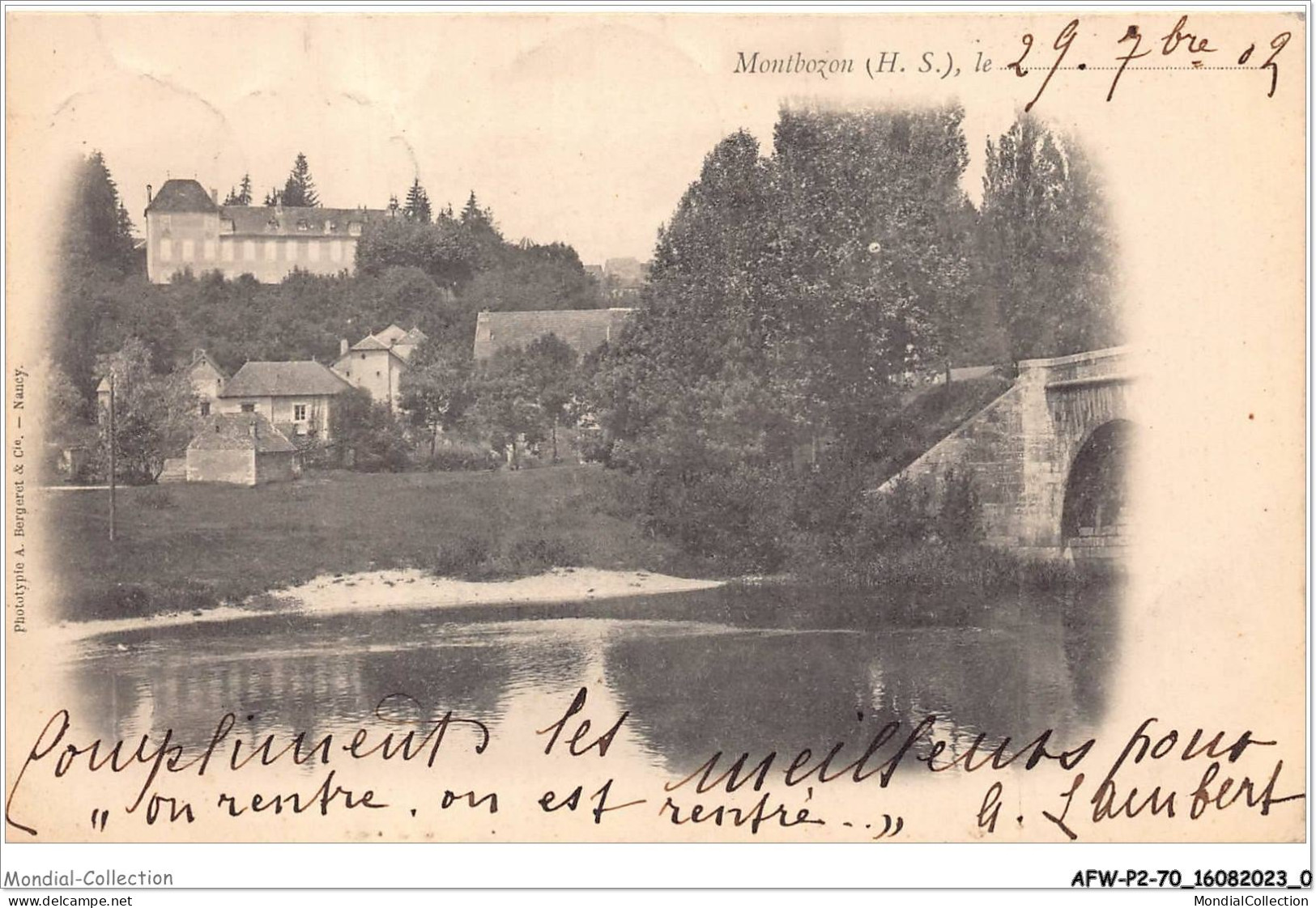 AFWP2-70-0081 - MONTBOZON - Haute-saône - Le Pont - Montbozon
