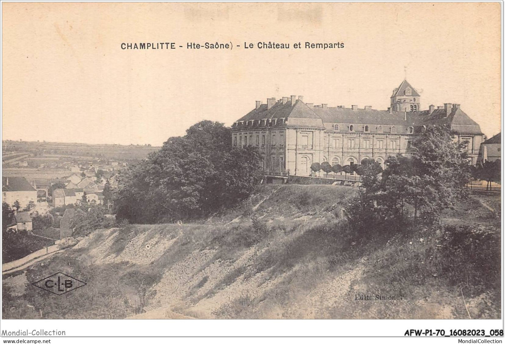 AFWP1-70-0030 - CHAMPLITTE - Le Château Et Remparts - Champlitte