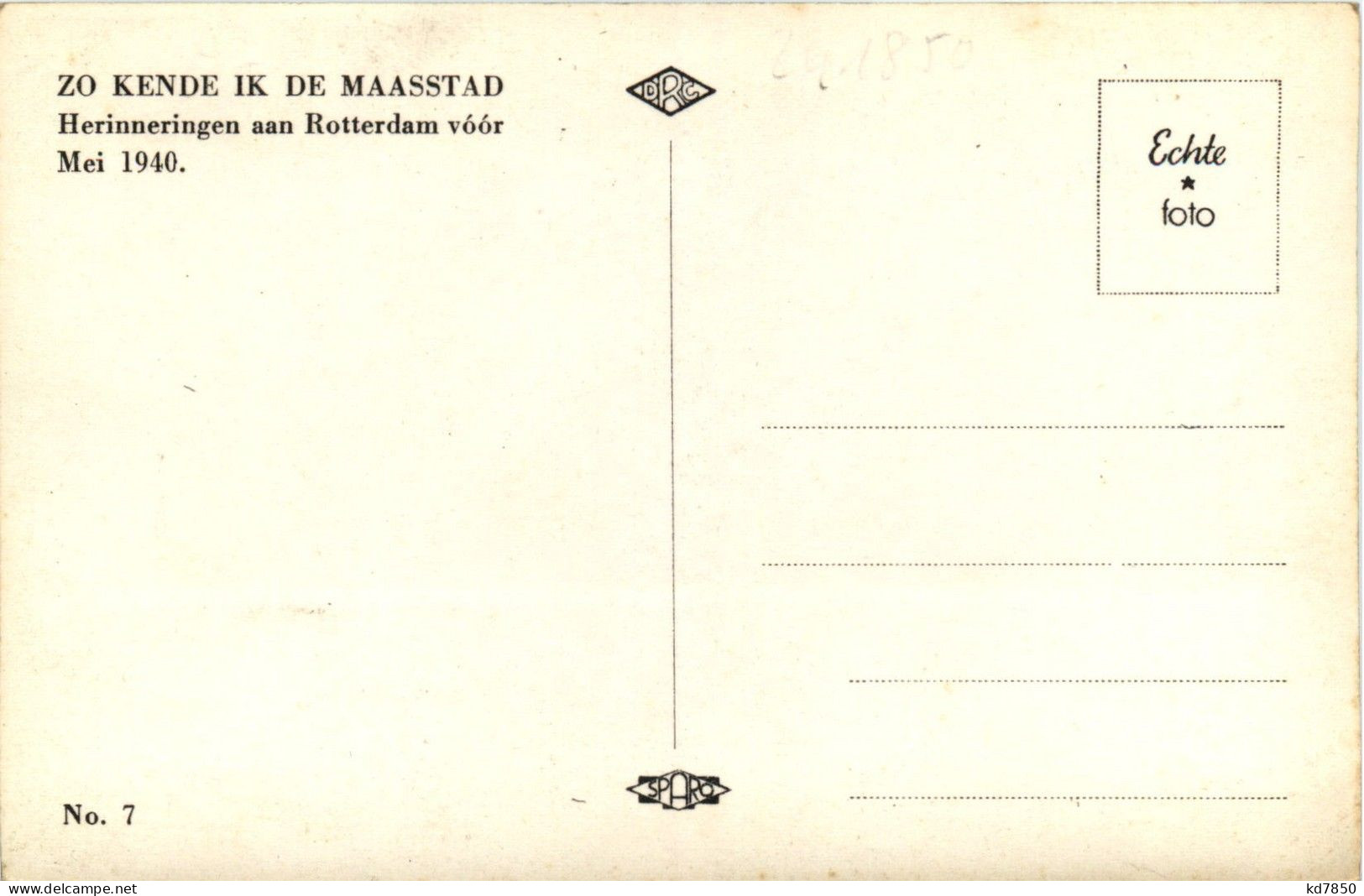 Rotterdam - Zo Kende If De Maasstad - Rotterdam