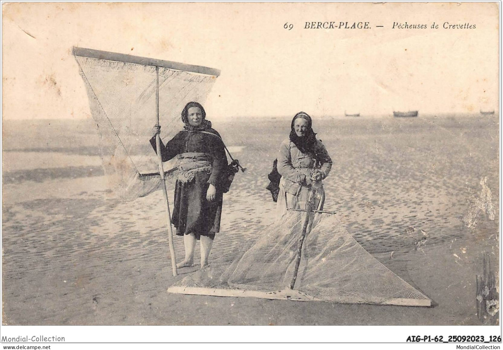 AIGP1-62-0064 - BERCK-PLAGE - Pêcheuses De Crevettes - Berck