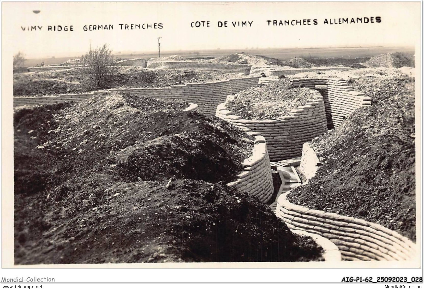 AIGP1-62-0015 - COTE DE VIMY - Tranchées Allemandes - Lens