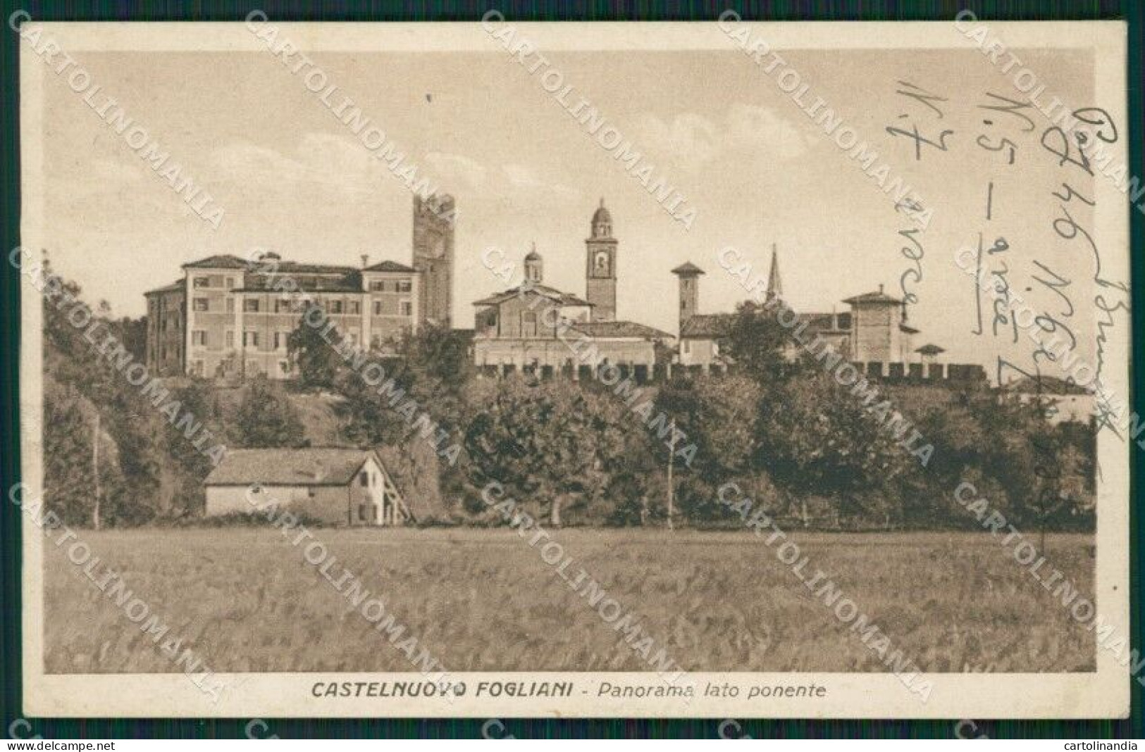 Piacenza Alseno Castelnuovo Fogliani Cartolina KVM1290 - Piacenza