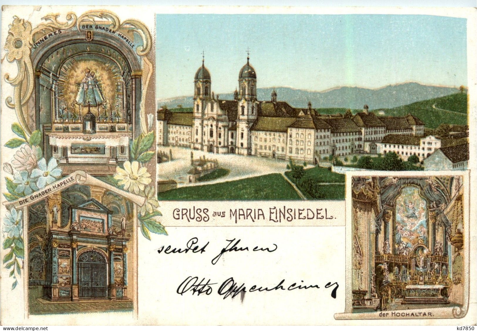 Gruss Aus Maria Einsiedel - Litho - Einsiedeln