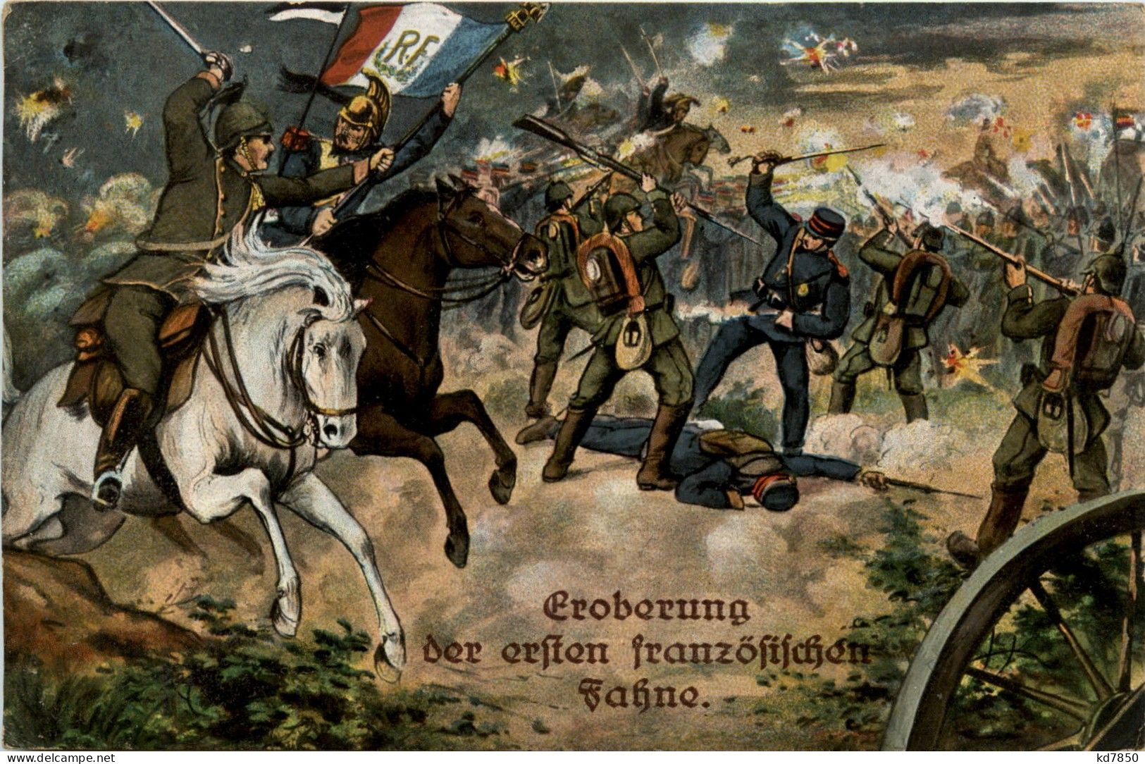 Eroberung Der Ersten Französischen Fahne - Guerra 1914-18