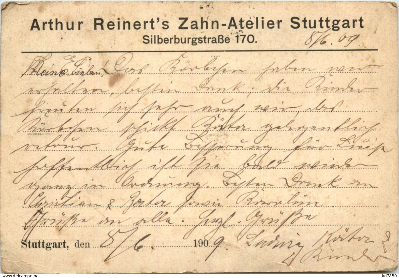 Stuttgart - Arthur Reinerts Zahn Atelier - Stuttgart