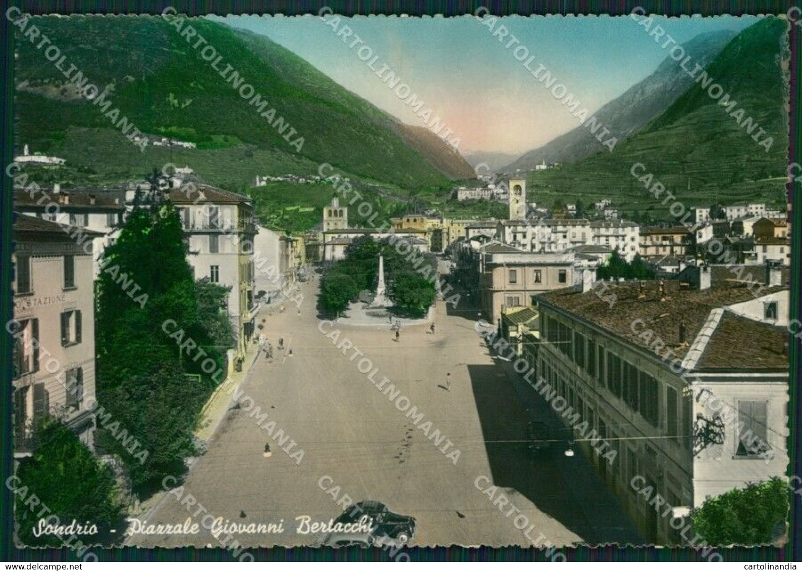 Sondrio Città PIEGHINA FG Foto Cartolina KVM1388 - Sondrio