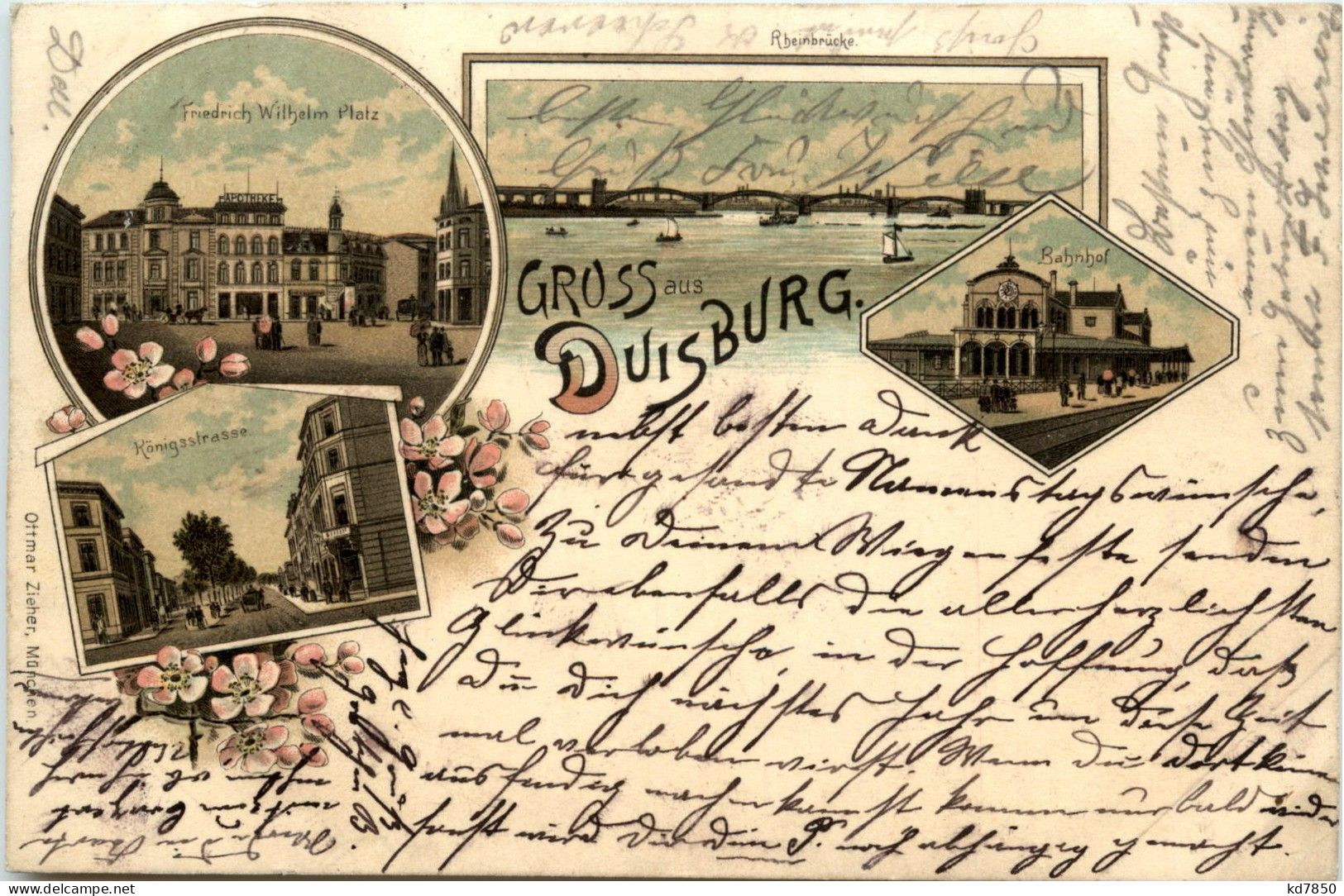 Gruss Aus Duisburg - Litho - Duisburg