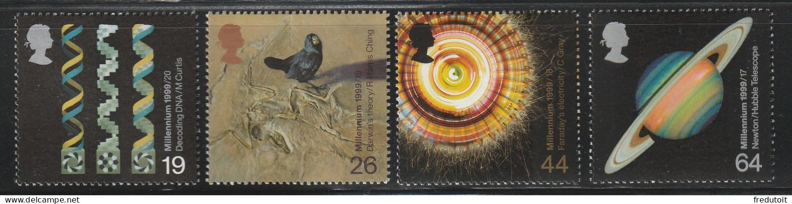 GRANDE BRETAGNE - N°2121/4 ** (1999) Millénaire (VIII) - Unused Stamps