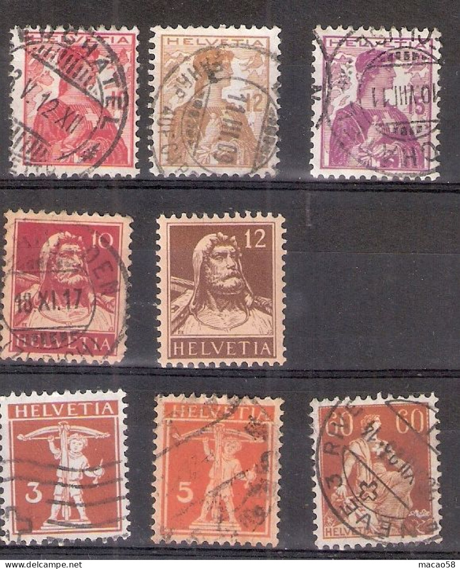 LOT TIMBRES SUISSE - Usati