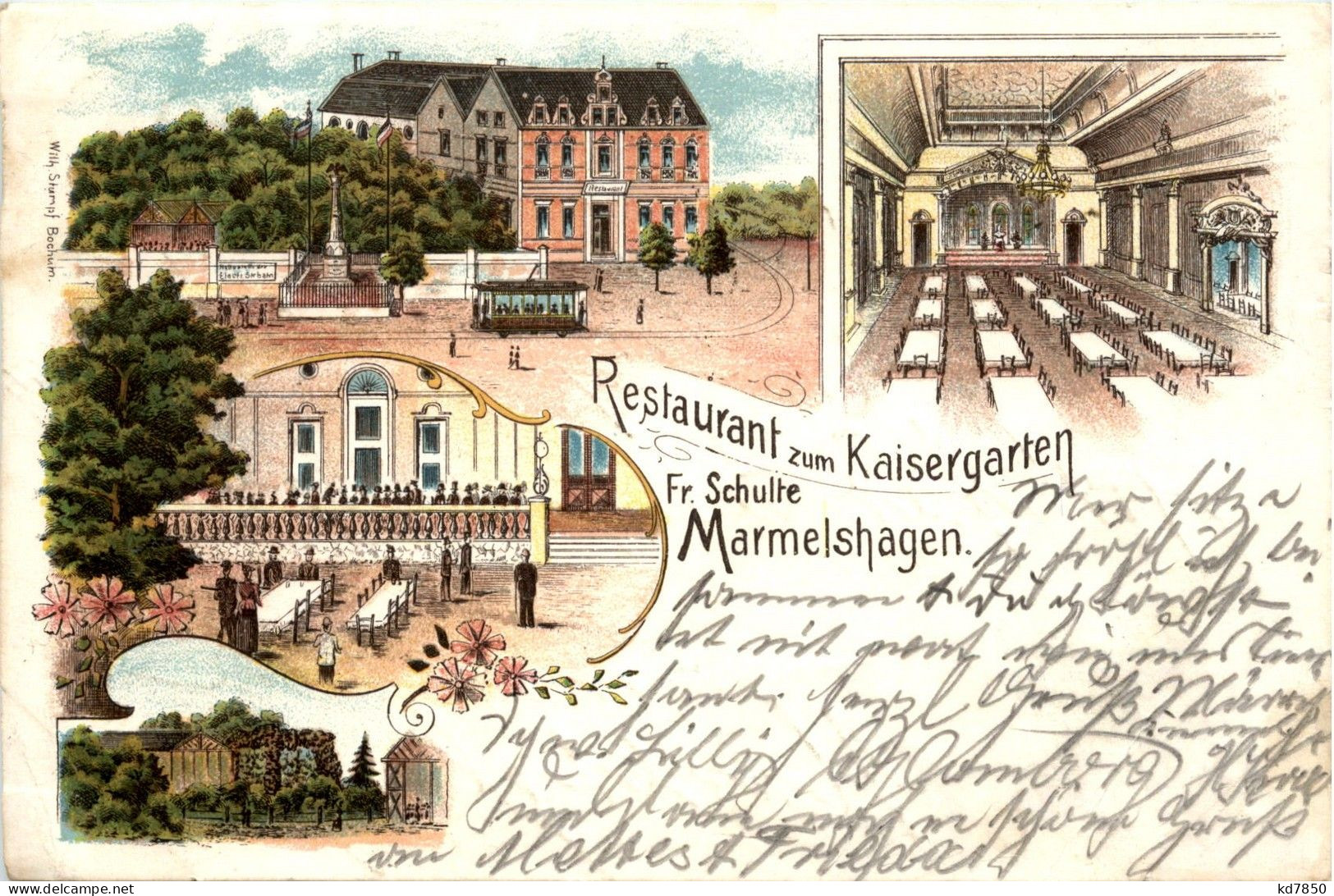 Marmelshagen - Restaurant Zum Kaisergarten - Litho - Bochum