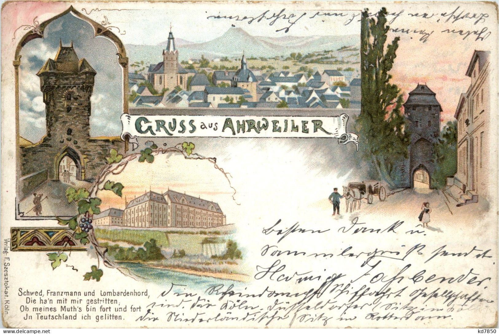 Gruss Aus Ahrweiler - Litho - Bad Neuenahr-Ahrweiler