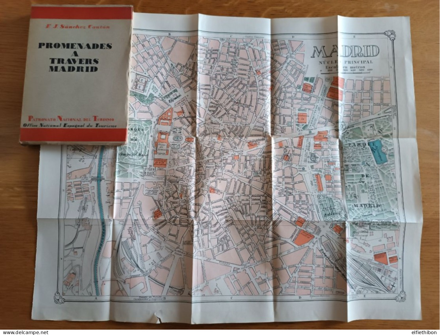 Promenades à Travers Madrid. F.J. Sanchez Canton. 1932. Cartes Et Photos. - Toerisme