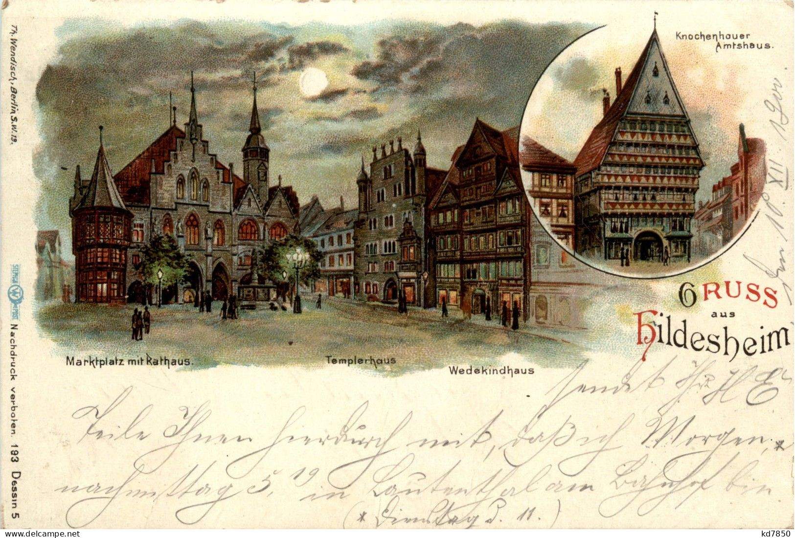 Gruss Aus Hildesheim - Litho - Hildesheim